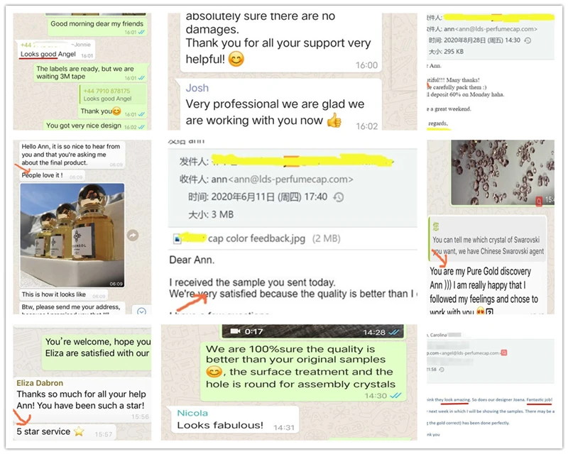 Customers' Feedback of leaders Zamac Cap Customers' Feedback of leaders Zamac Cap