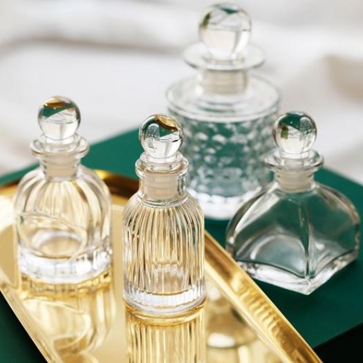Glass perfume bottles