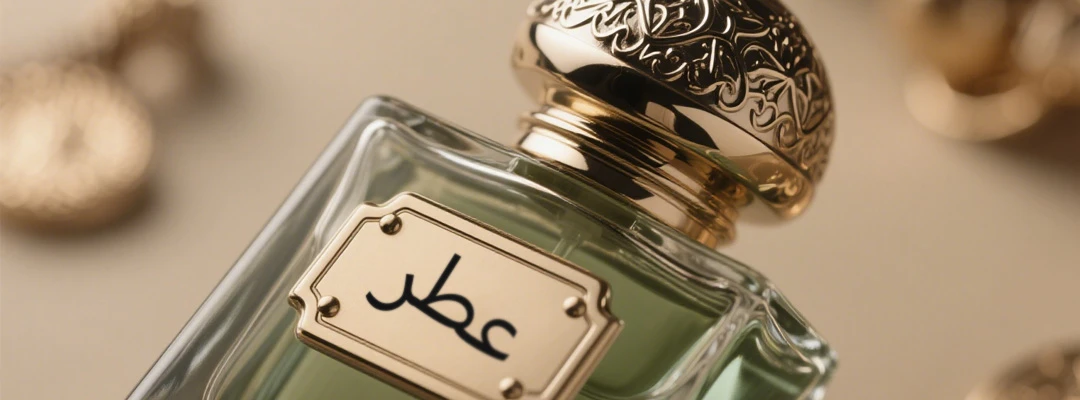 Luxury gold and glass perfume bottle Luxury gold and glass perfume bottle